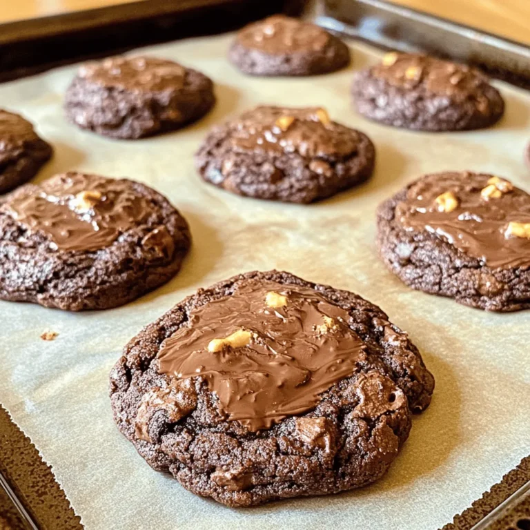 Fudgy Chocolate Brownie Cookies represent a unique concept in the realm of desserts. Unlike traditional cookies, which often have a lighter, more cake-like texture, these brownie cookies are dense and chewy, reminiscent of the best brownies you've ever tasted. The fudgy nature of these cookies is achieved through a careful balance of ingredients that create a moist, rich interior, while still allowing for a slight crispness on the outer edges.