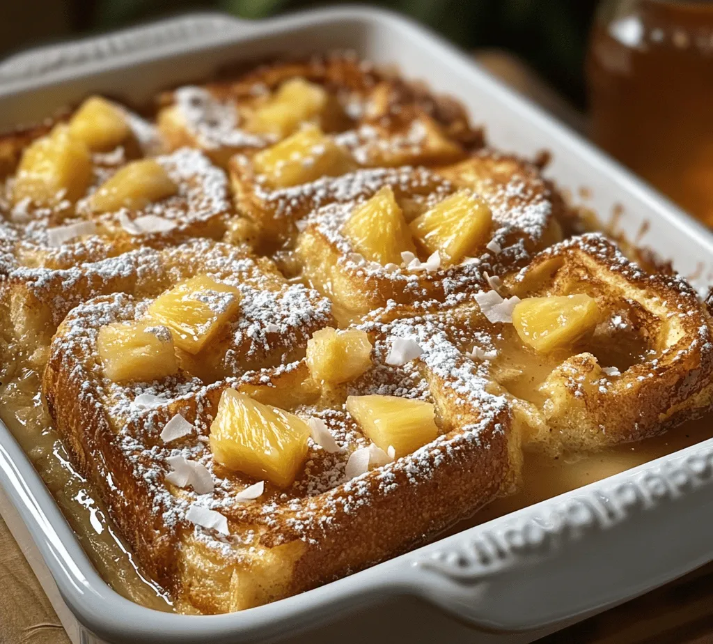 The star of this French toast bake is undoubtedly the Sweet Hawaiian Rolls. These delightful rolls are known for their soft texture and sweet flavor, making them an ideal base for this recipe. Originating from Hawaii, these rolls are typically made with ingredients like sugar, flour, and milk, which contribute to their signature sweetness and fluffy consistency. Their unique flavor profile enhances the overall taste of the French toast bake, providing a perfect contrast to the creamy custard mixture.