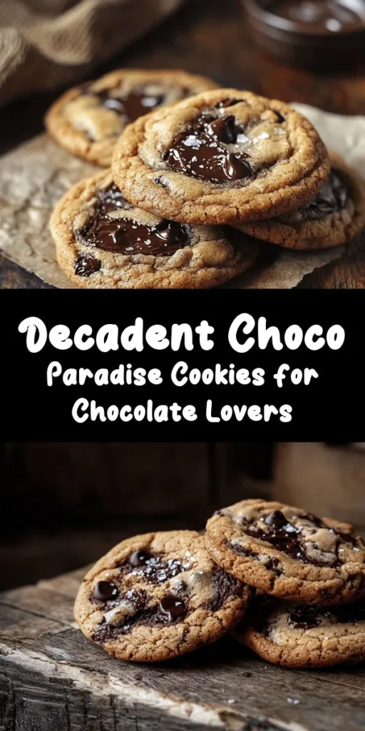 Discover the ultimate treat with these Choco Paradise Cookies! Soft, chewy, and loaded with rich semisweet chocolate chips, these cookies are a chocolate lover's dream. With a hint of vanilla and optional walnuts for extra crunch, they’re perfect for any occasion. Easy to make in just 30 minutes, these cookies will be a hit with your family and friends. Enjoy them warm from the oven with a glass of milk!