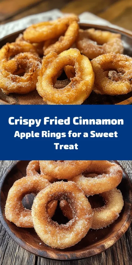 Indulge in the sweet and crispy goodness of crispy fried cinnamon apple rings! This easy recipe combines fresh apple slices dipped in a flavorful batter, then fried to golden perfection. With just a handful of ingredients, you'll create a delightful treat that’s perfect for snacking or dessert. Dust them with cinnamon and sugar for a delicious finish. Pair with ice cream or caramel sauce for an extra touch! Perfect for sharing at gatherings or enjoying on cozy nights in.